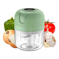 Mini Processador Triturador Elétrico 3 Laminas Moedor Alho Cebola Carne Vegetais Fruta Amendoim Recarregável USB 250ml