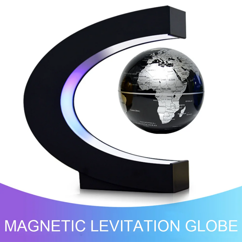 Globo criativo em forma de C campo magnético levitação magnética impressão 3D